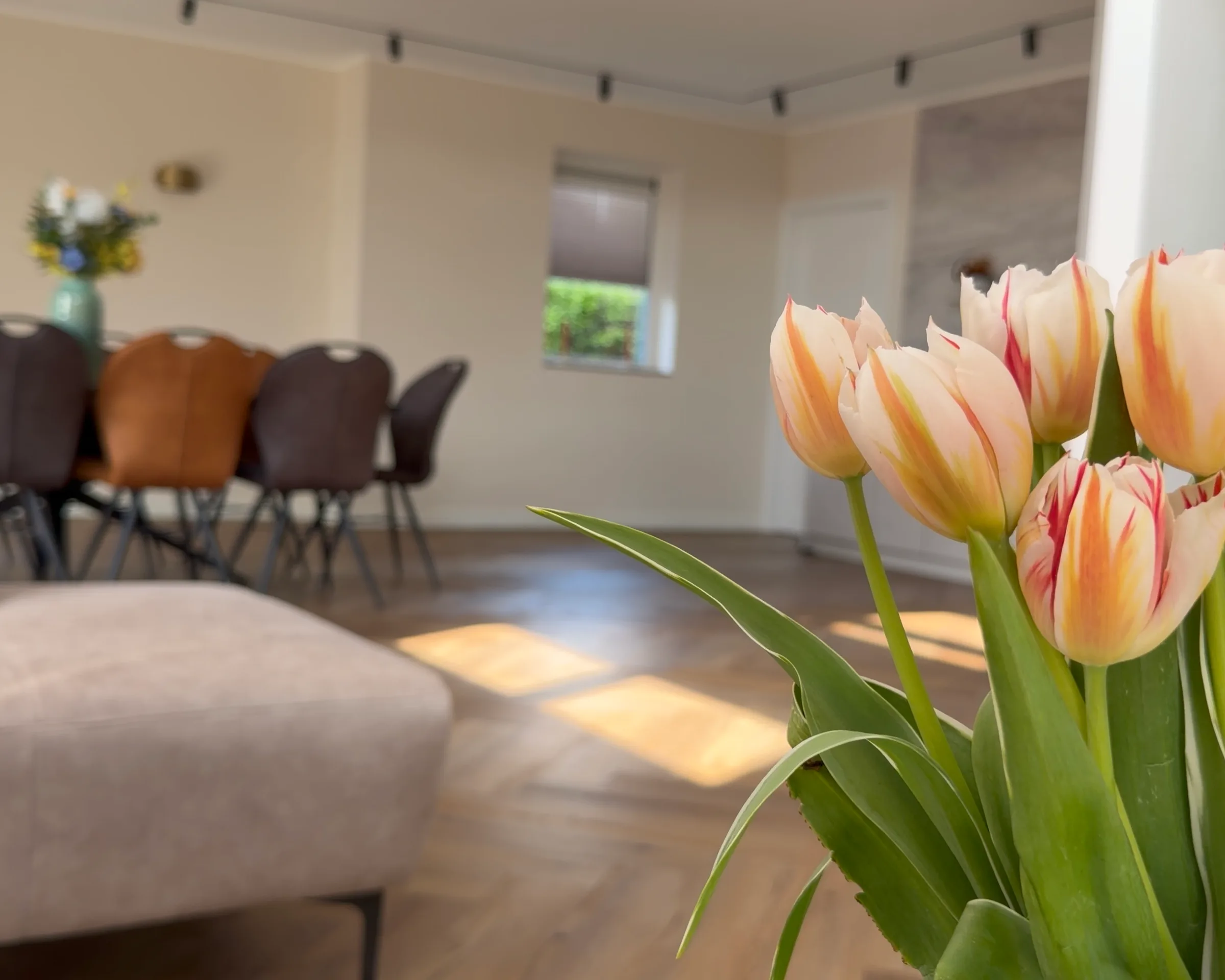woonkamer tulpen